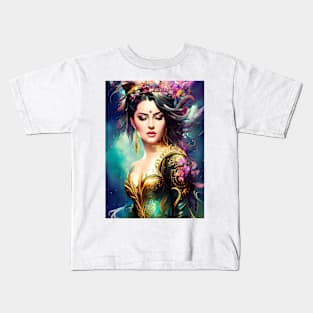 Aquatic Queen of The Sea Kids T-Shirt